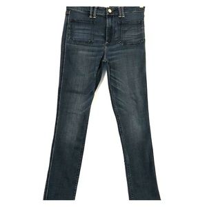 High waisted skinny ankle jeans